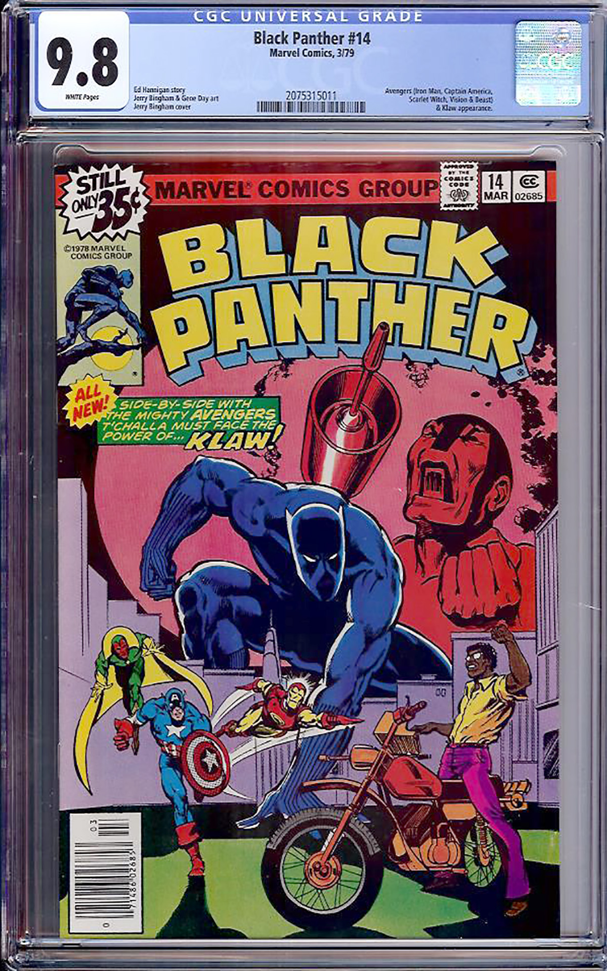 Black Panther #14 CGC 9.8 w Davie Collection