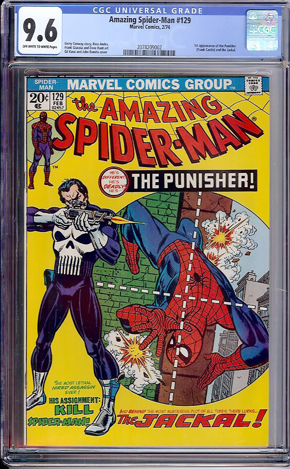 Amazing Spider-Man #129 CGC 9.6 ow/w