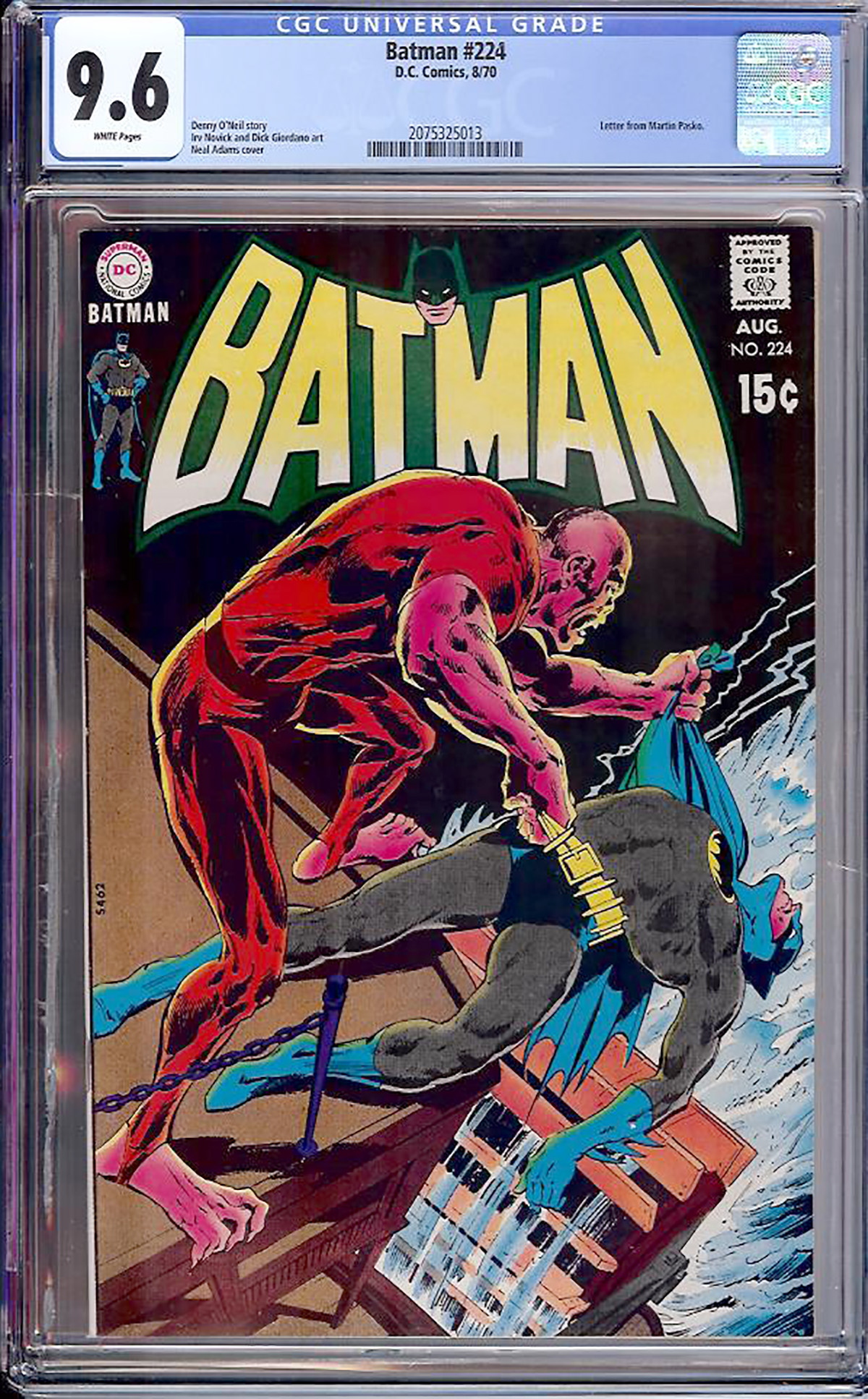 Batman #224 CGC 9.6 w Davie Collection