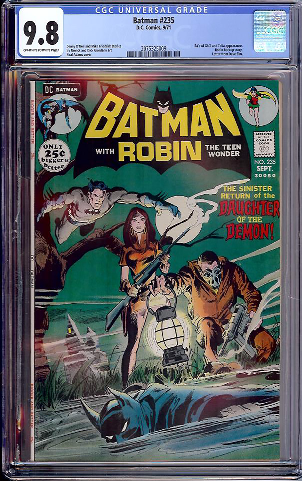 Batman #235 CGC 9.8 ow/w Davie Collection