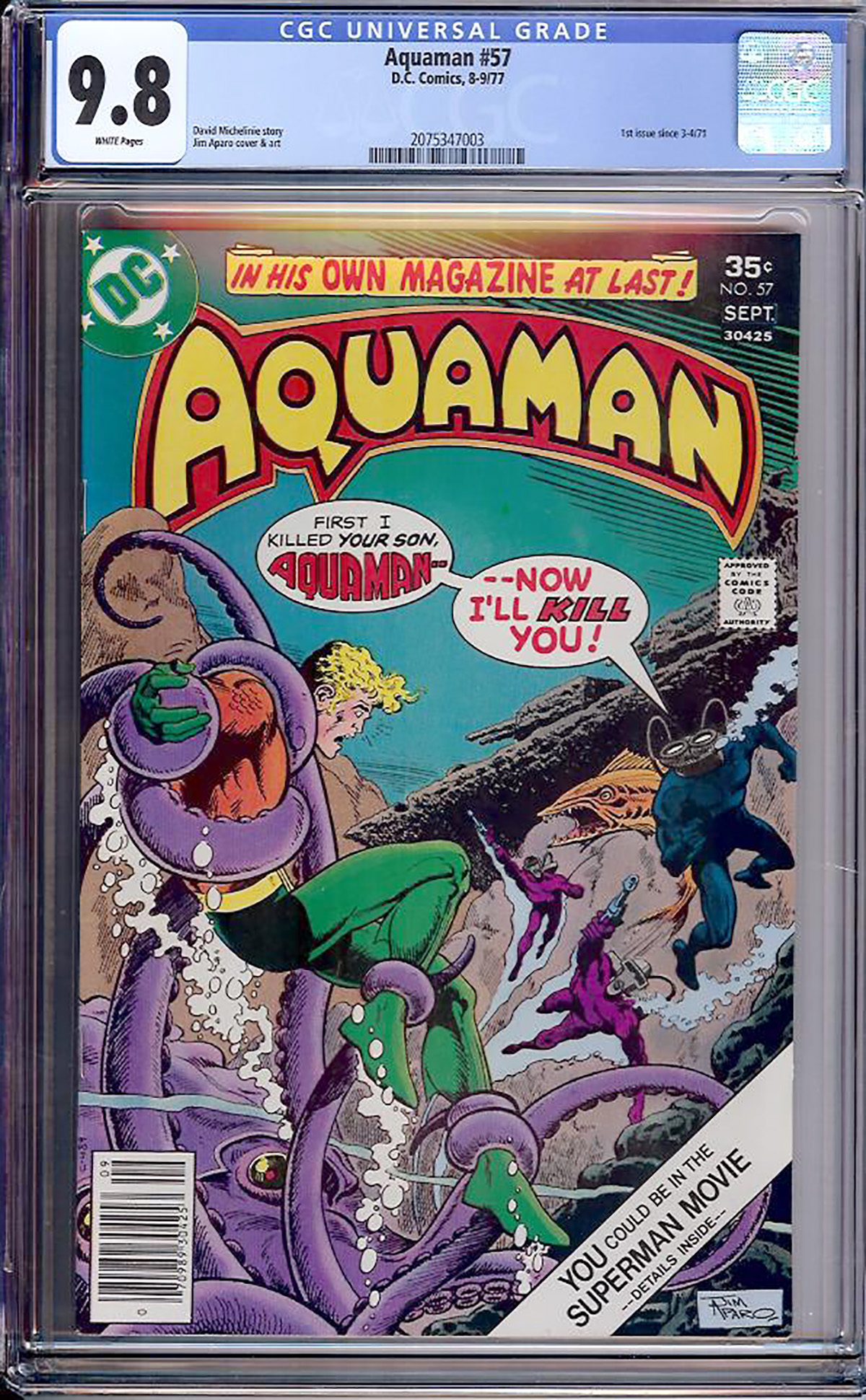 Aquaman #57 CGC 9.8 w Davie Collection