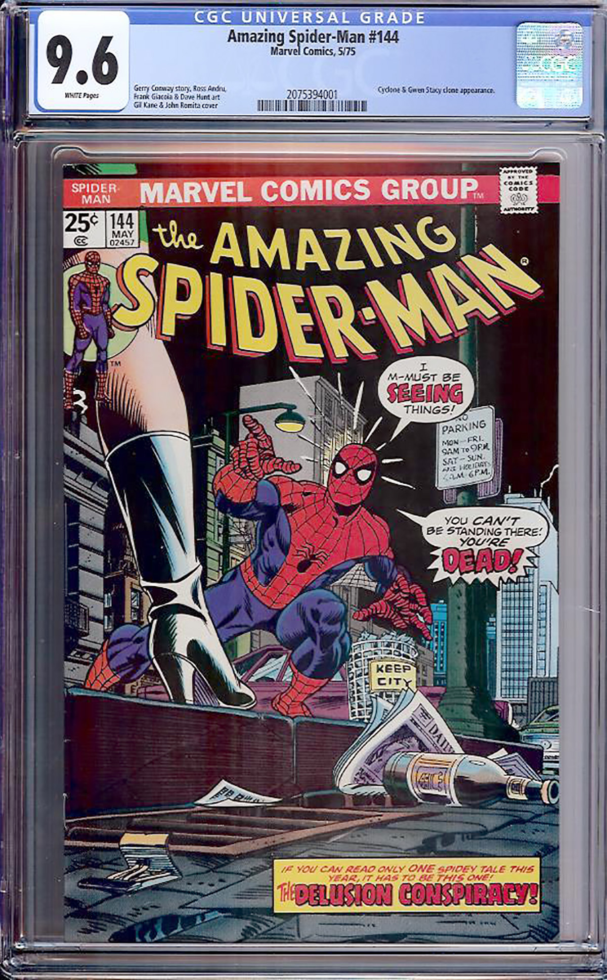 Amazing Spider-Man #144 CGC 9.6 w Davie Collection