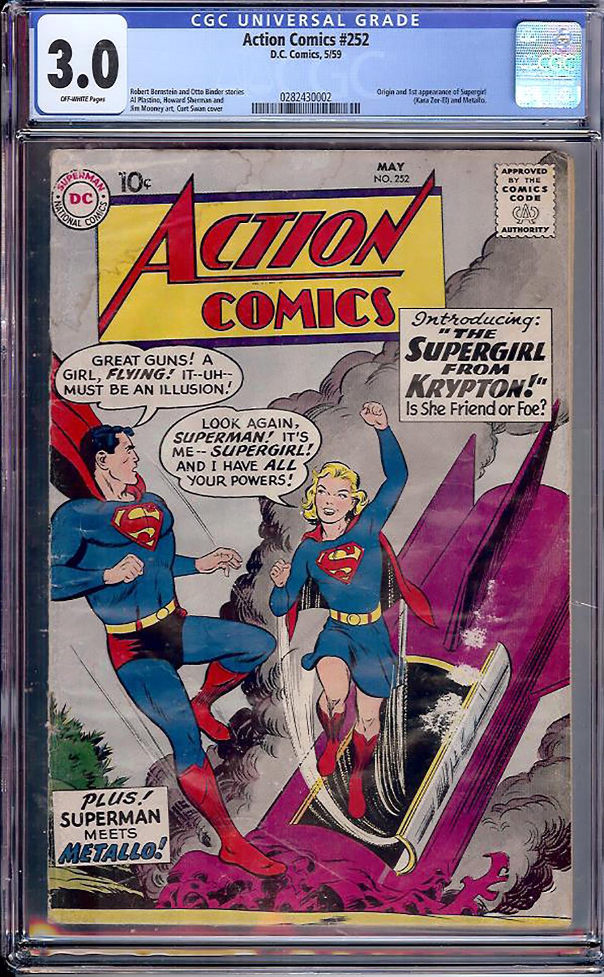 Action Comics #252 CGC 3.0 ow