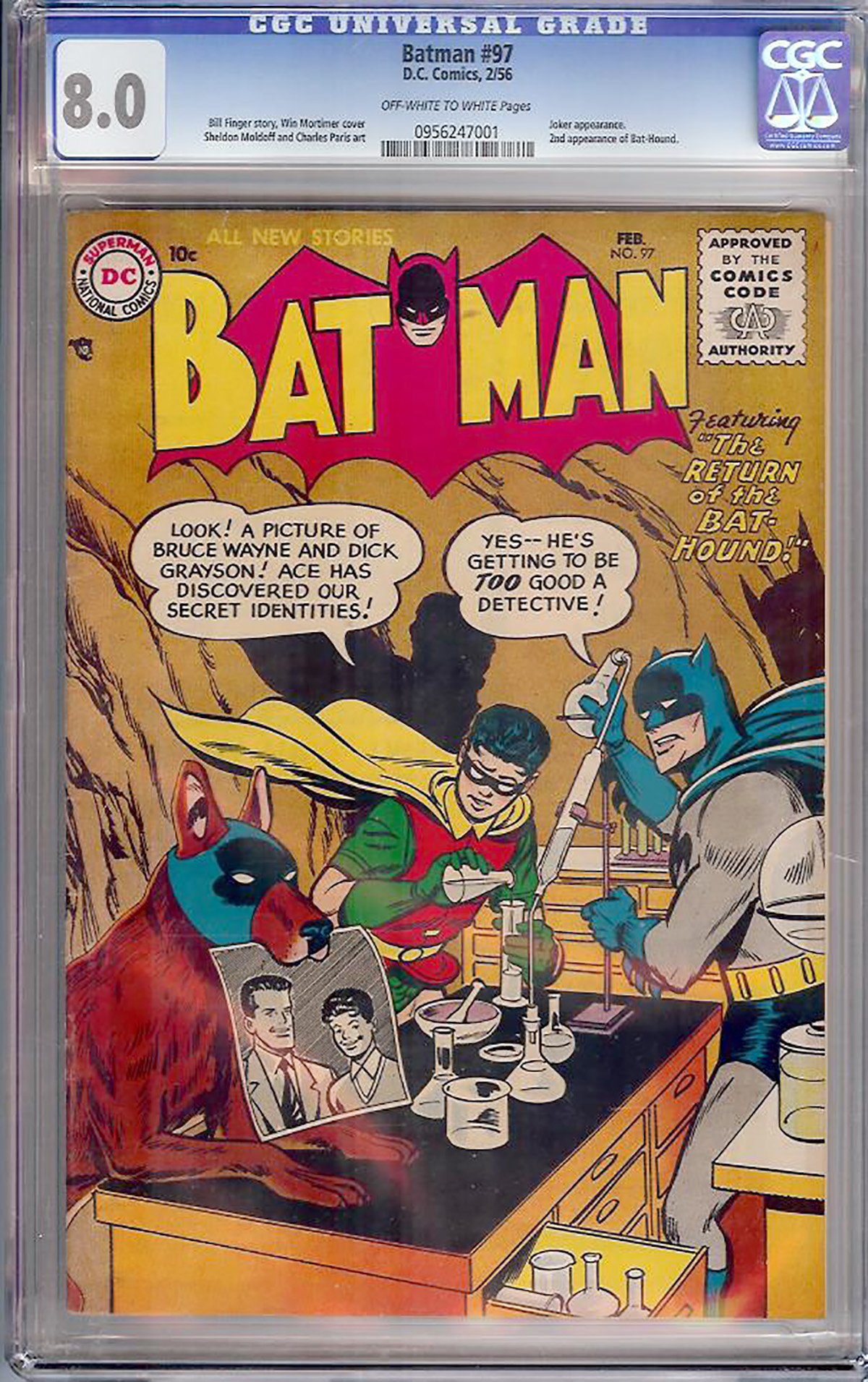 Batman #97 CGC 8.0 ow/w