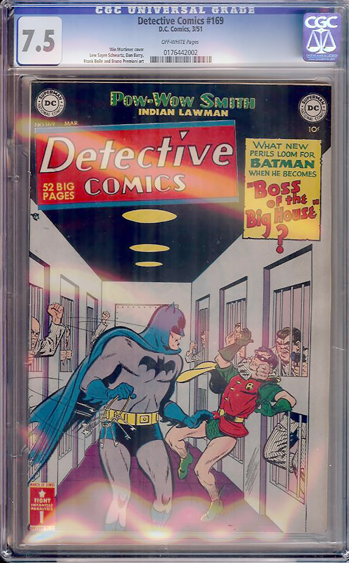 Detective Comics #169 CGC 7.5 ow