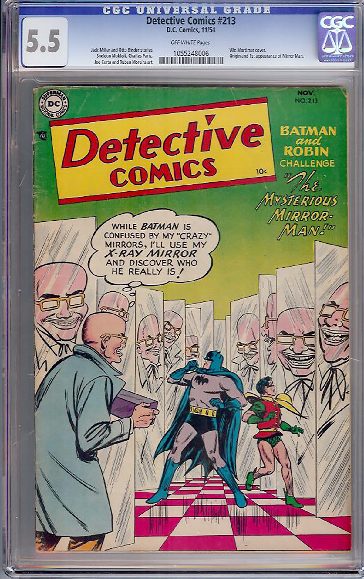 Detective Comics #213 CGC 5.5 ow