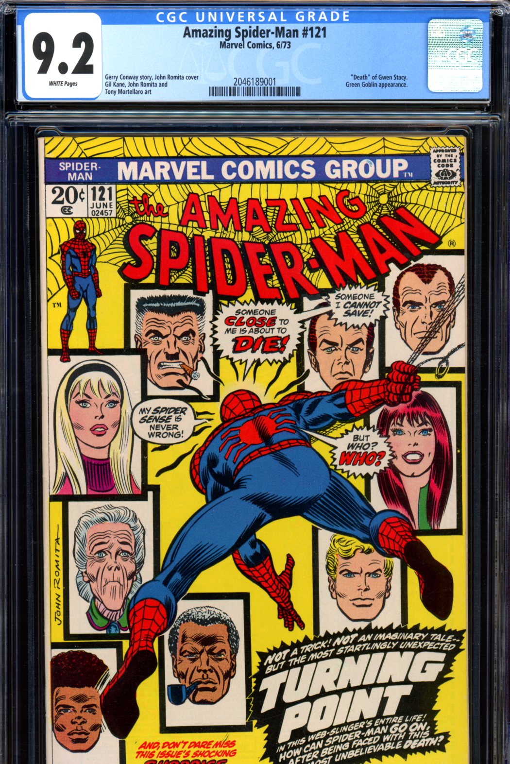 Amazing Spider-Man #121 CGC 9.2 w