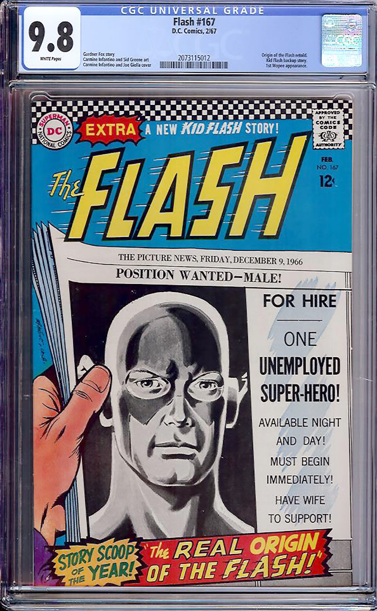 Flash #167 CGC 9.8 w