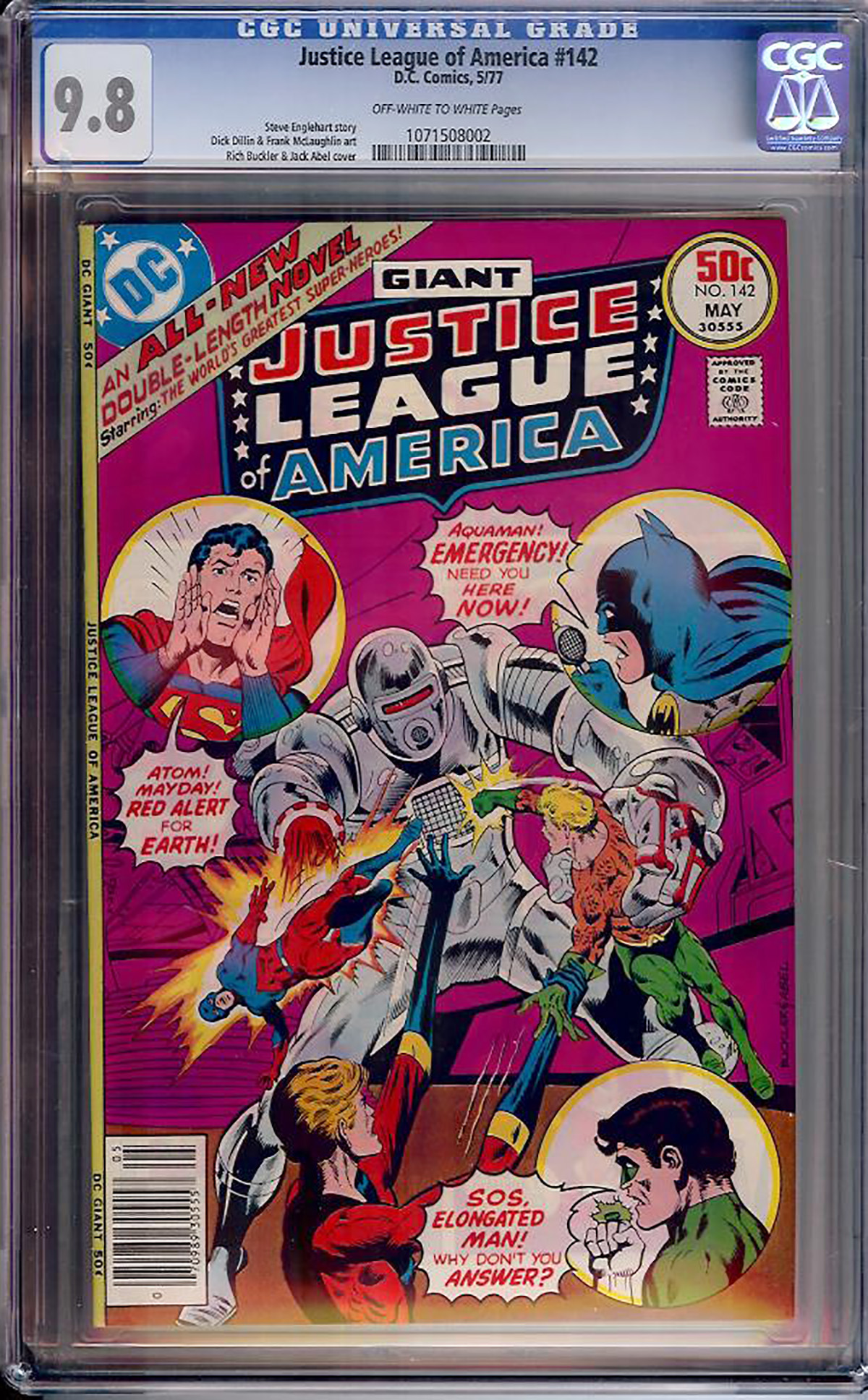 Justice League of America #142 CGC 9.8 ow/w