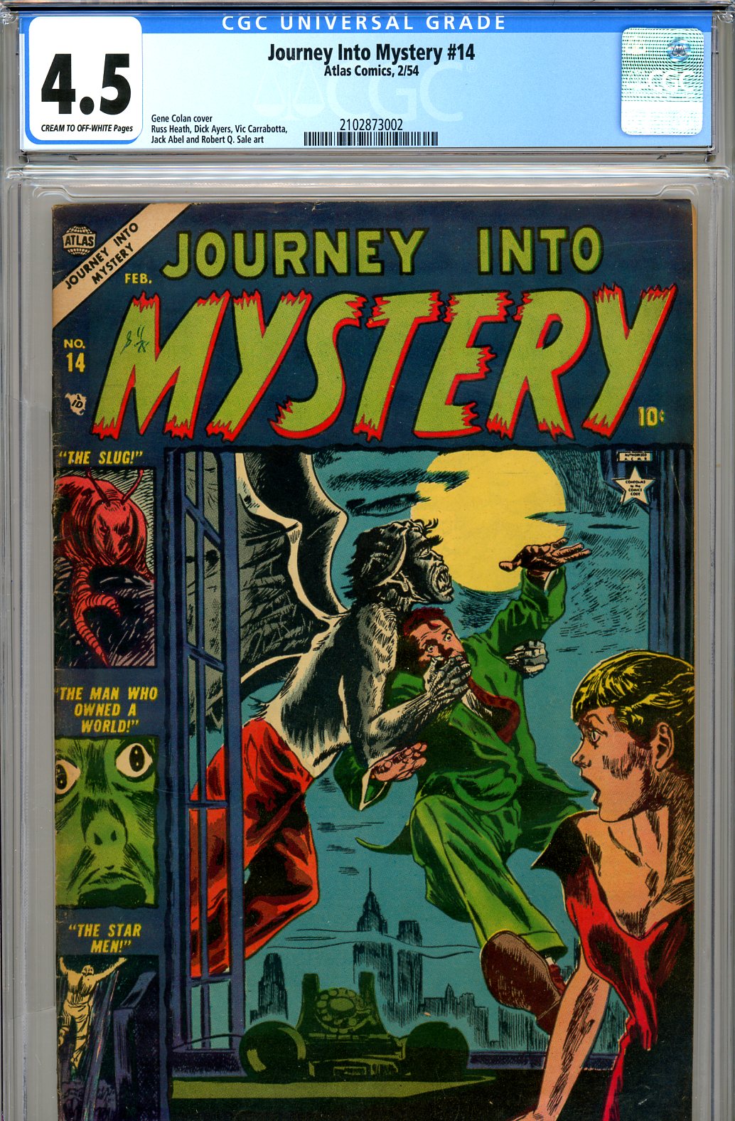 Journey Into Mystery #14 CGC 4.5 cr/ow