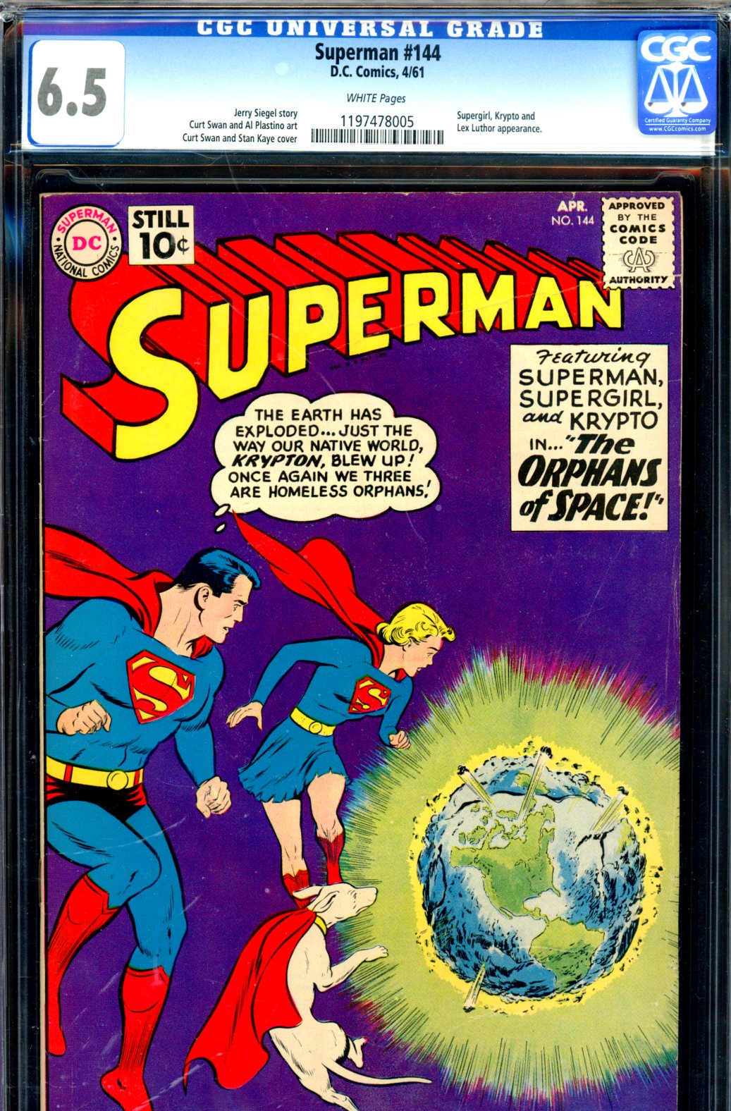 Superman #144 CGC 6.5 w