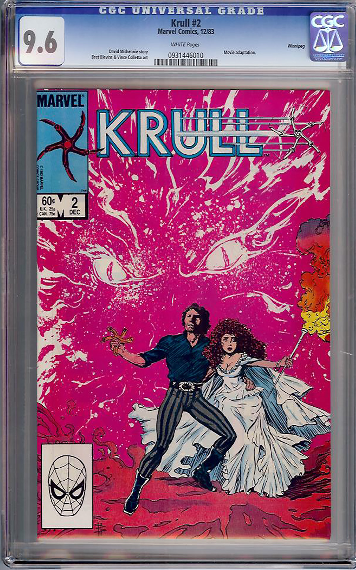 Krull #2 CGC 9.6 w Winnipeg