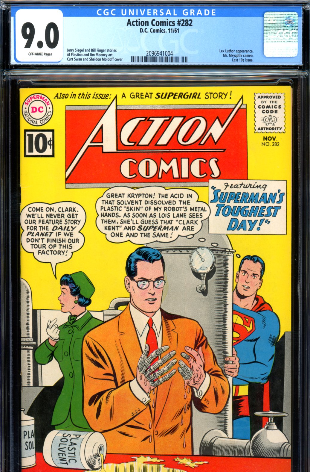 Action Comics #282 CGC 9.0 ow