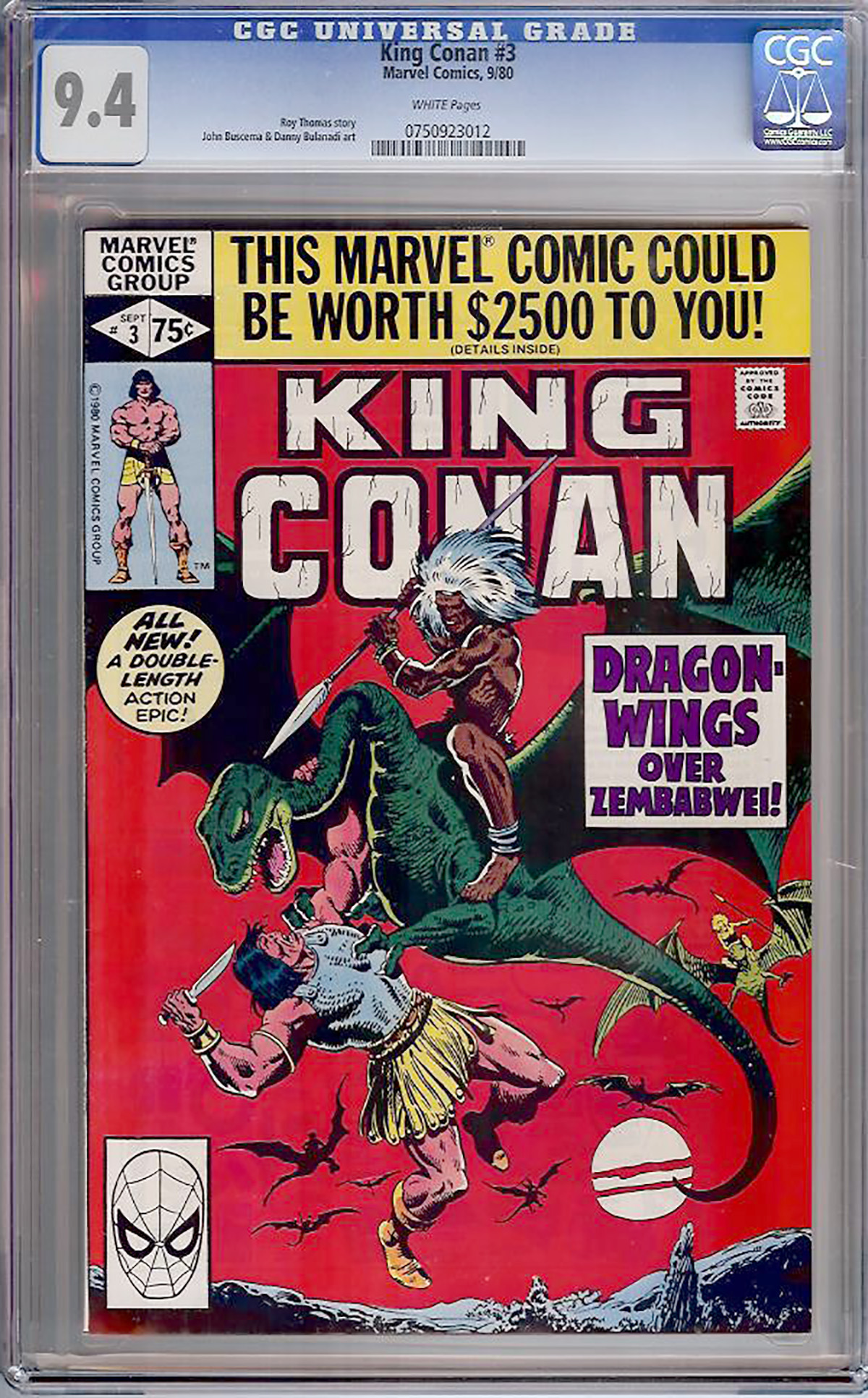King Conan #3 CGC 9.4 w