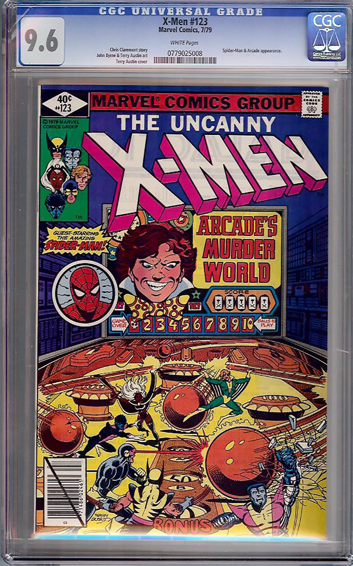 X-Men #123 CGC 9.6 w