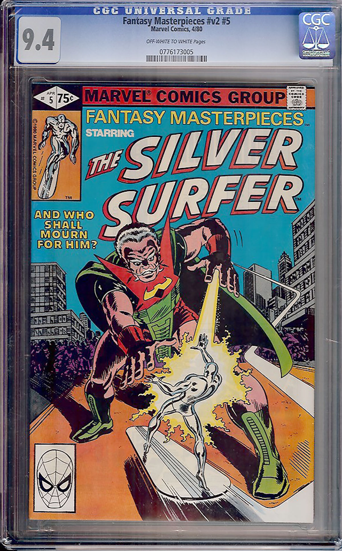 Fantasy Masterpieces Vol 2 #5 CGC 9.4 ow/w