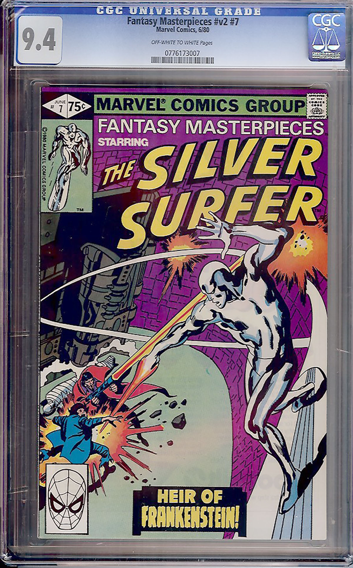 Fantasy Masterpieces Vol 2 #7 CGC 9.4 ow/w