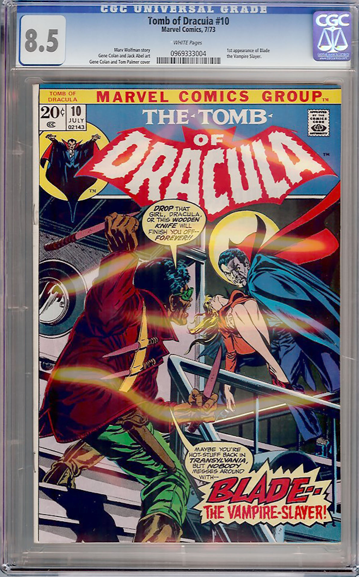 Tomb of Dracula #10 CGC 8.5 w