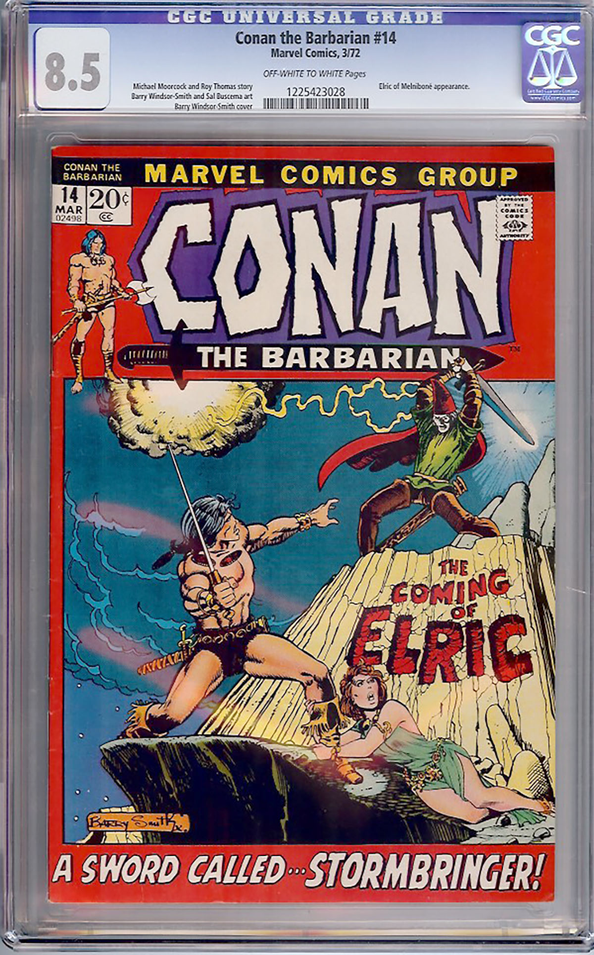 Conan The Barbarian #14 CGC 8.5 ow/w