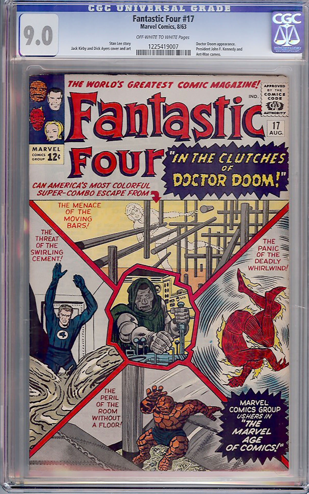 Fantastic Four #17 CGC 9.0 ow/w