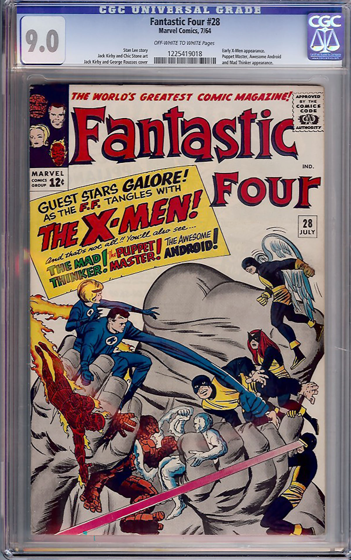 Fantastic Four #28 CGC 9.0 ow/w