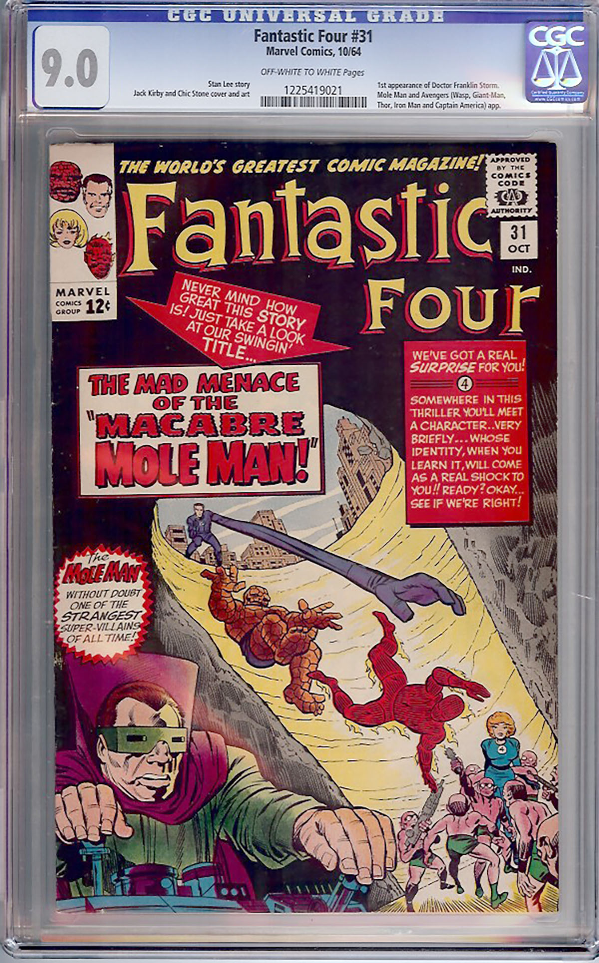 Fantastic Four #31 CGC 9.0 ow/w