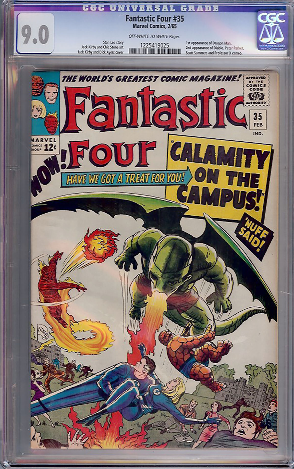 Fantastic Four #35 CGC 9.0 ow/w