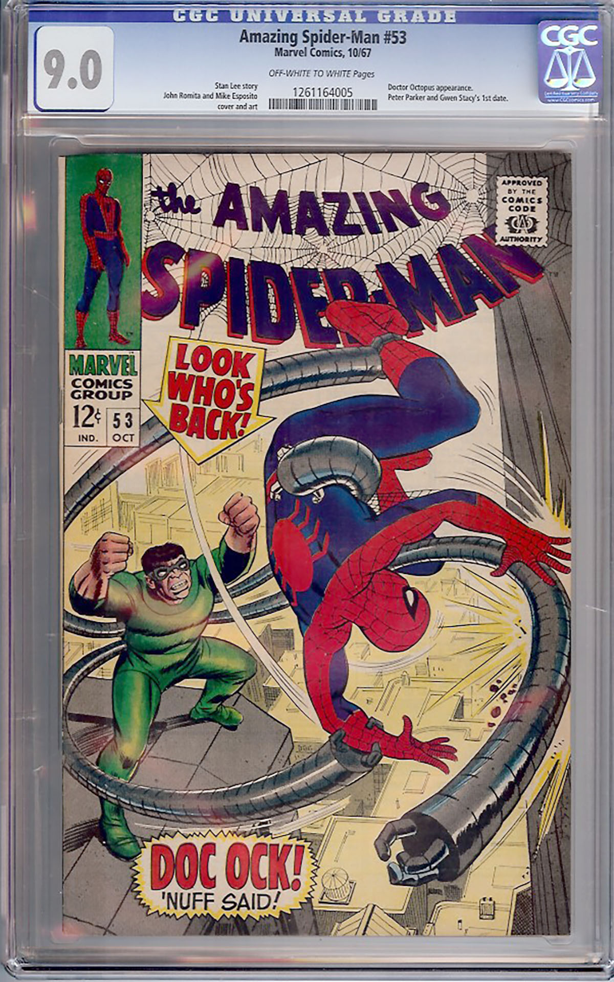 Amazing Spider-Man #53 CGC 9.0 ow/w