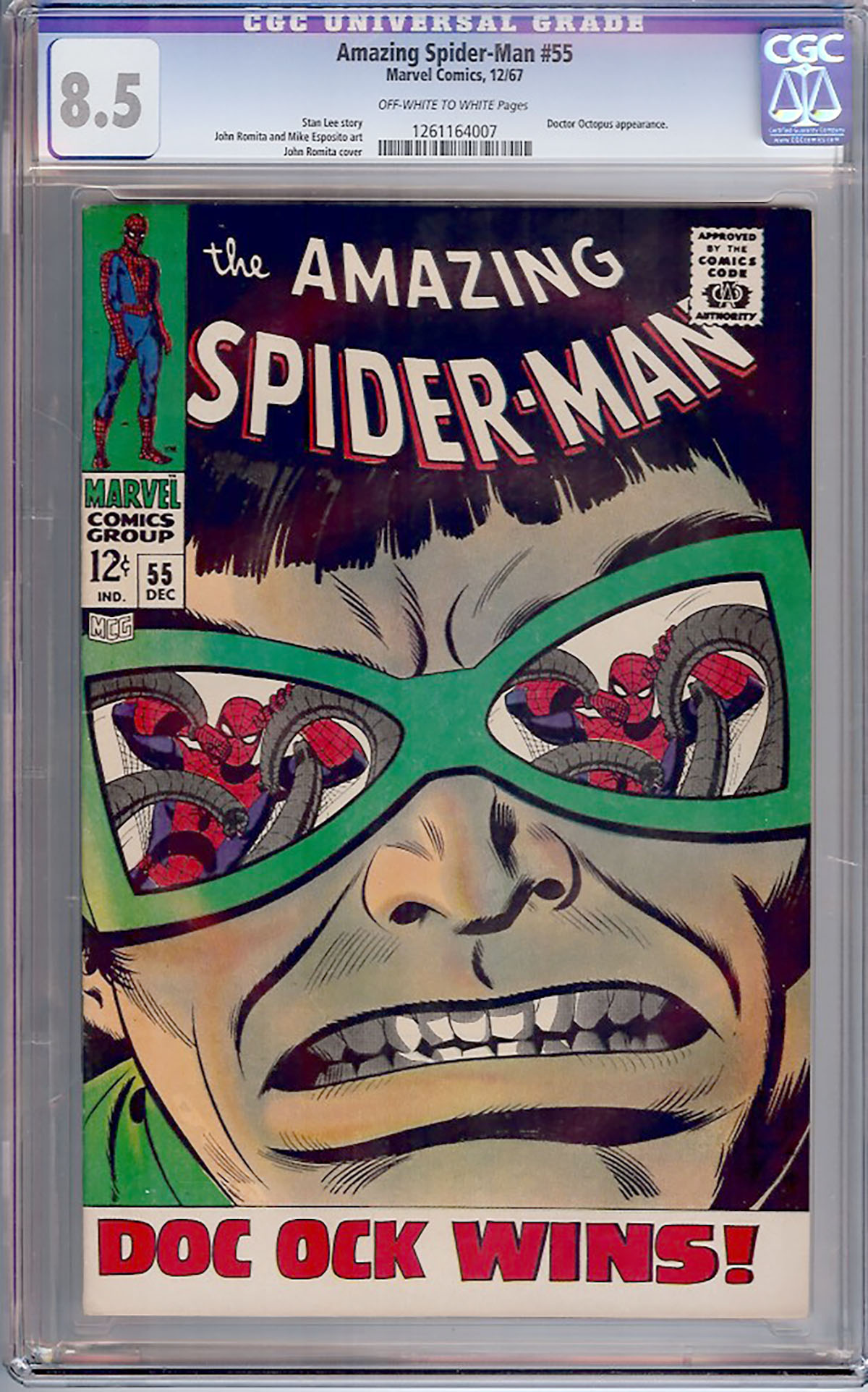 Amazing Spider-Man #55 CGC 8.5 ow/w