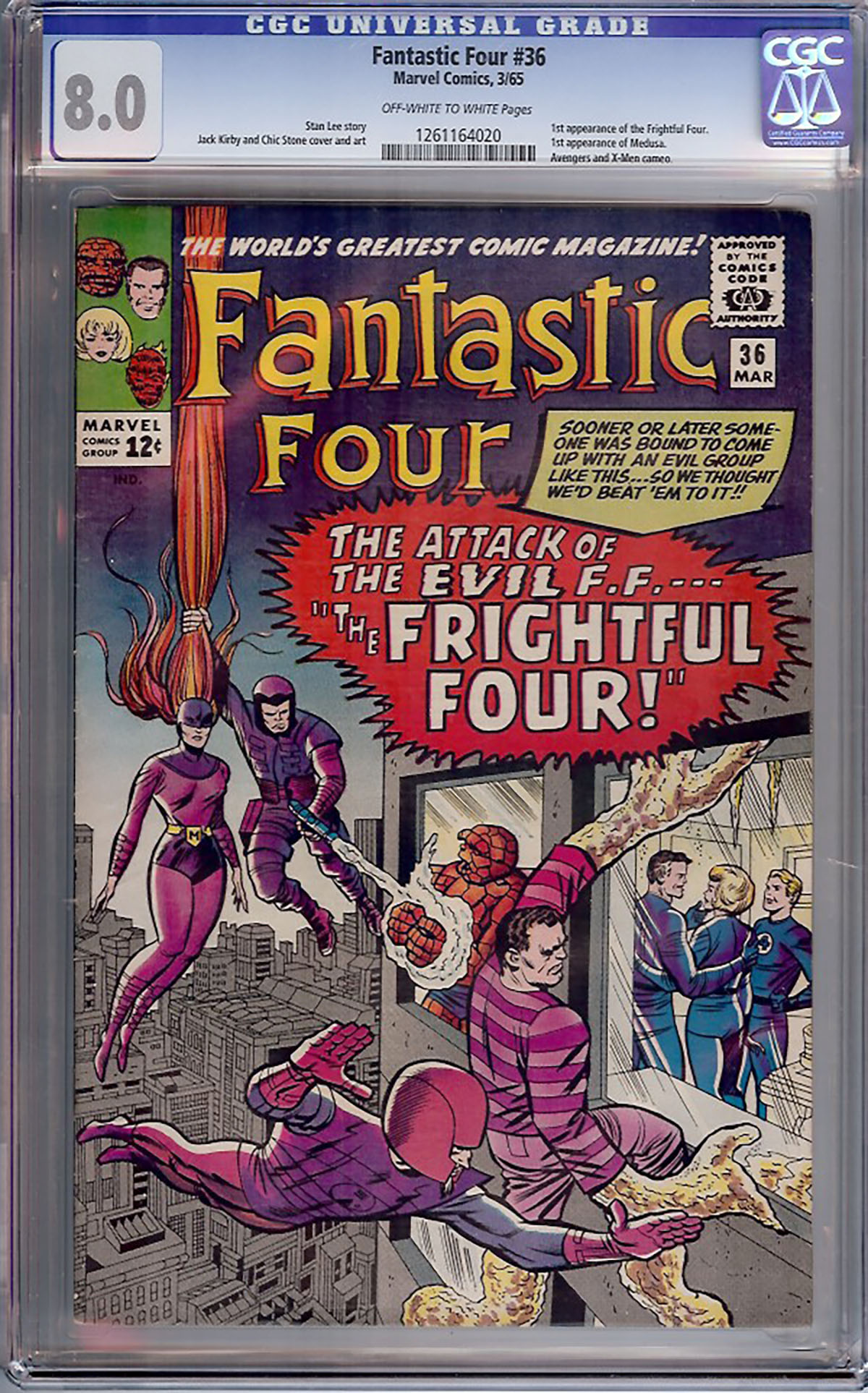 Fantastic Four #36 CGC 8.0 ow/w