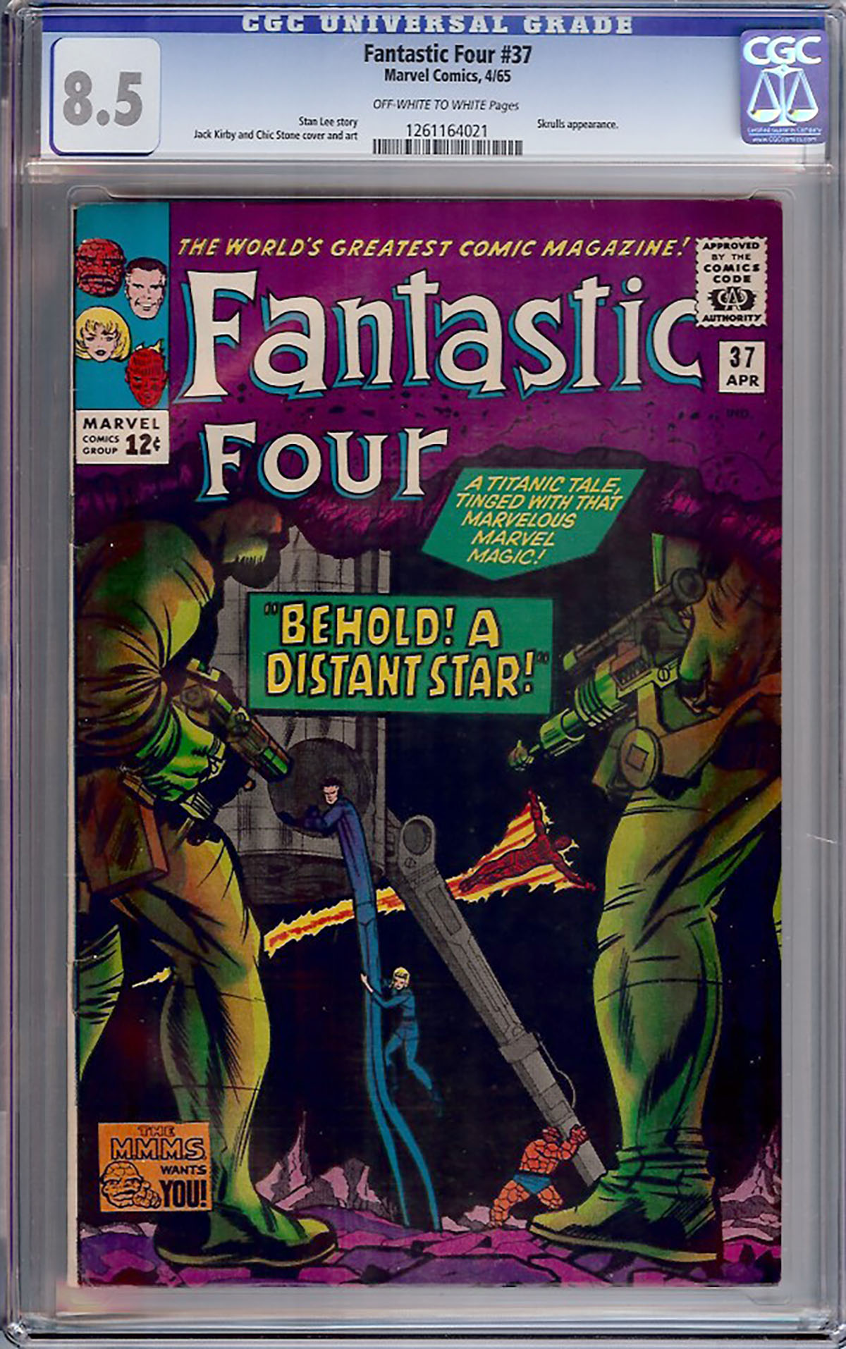 Fantastic Four #37 CGC 8.5 ow/w