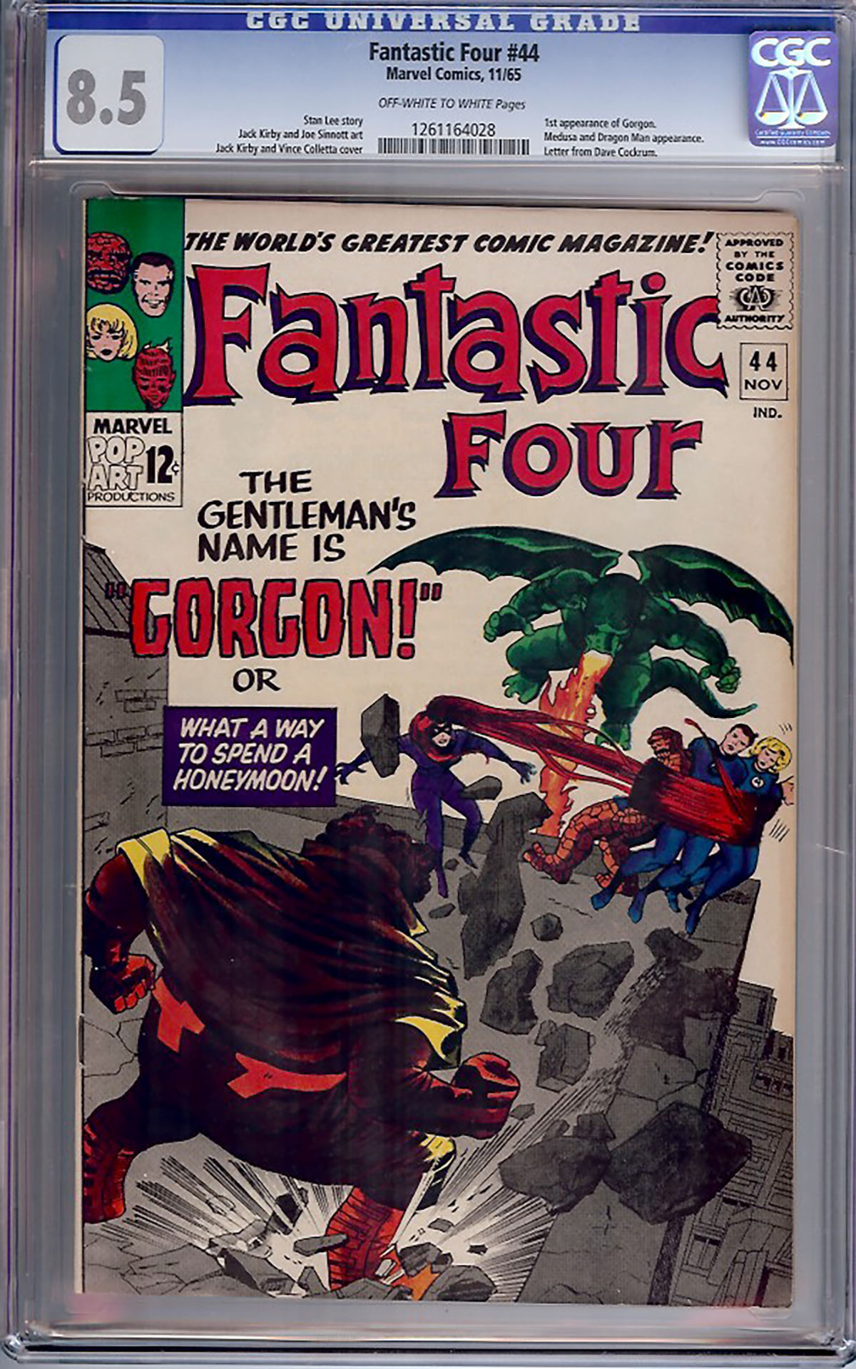 Fantastic Four #44 CGC 8.5 ow/w