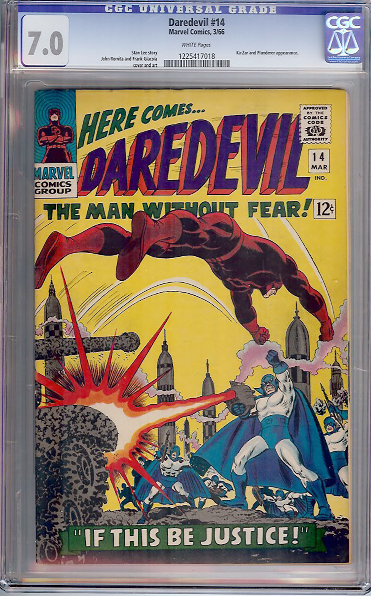 Daredevil #14 CGC 7.0 w