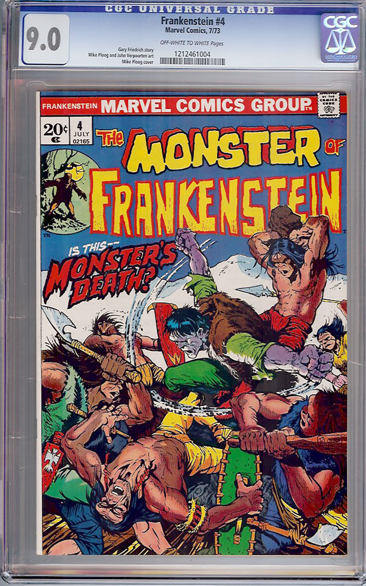 Frankenstein #4 CGC 9.0 ow/w