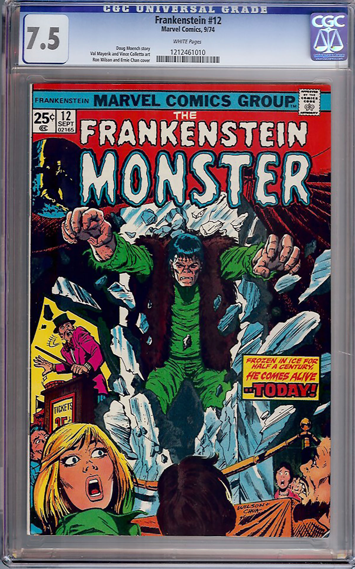 Frankenstein #12 CGC 7.5 w