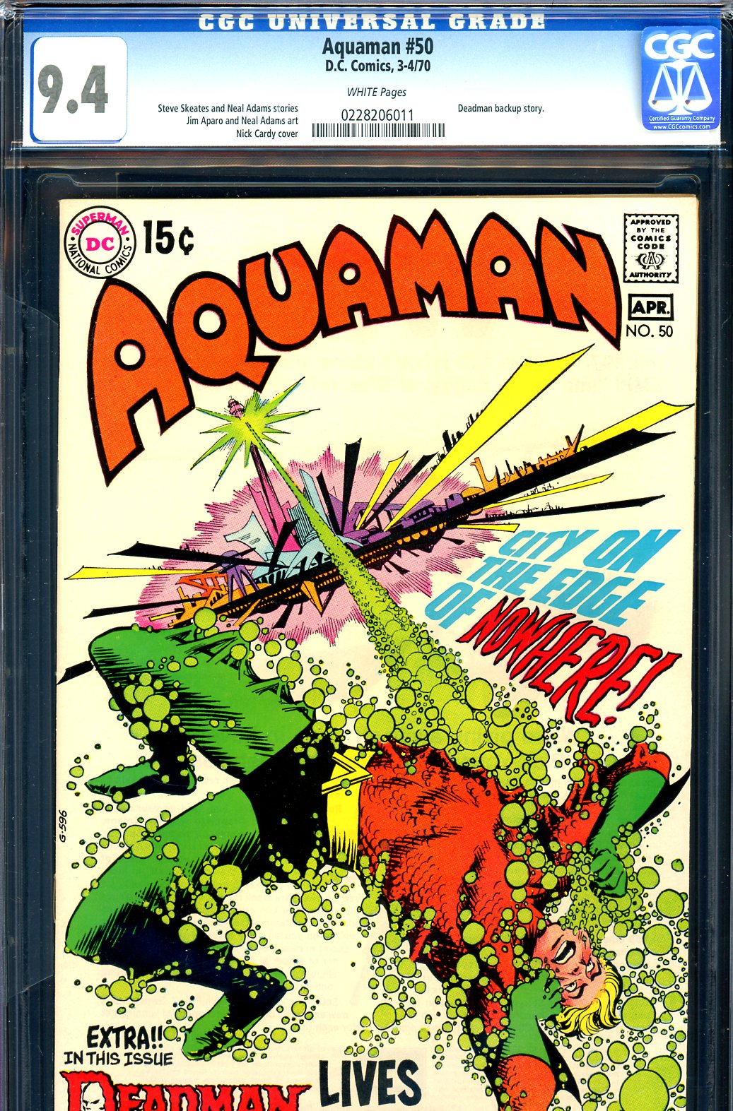 Aquaman #50 CGC 9.4 w