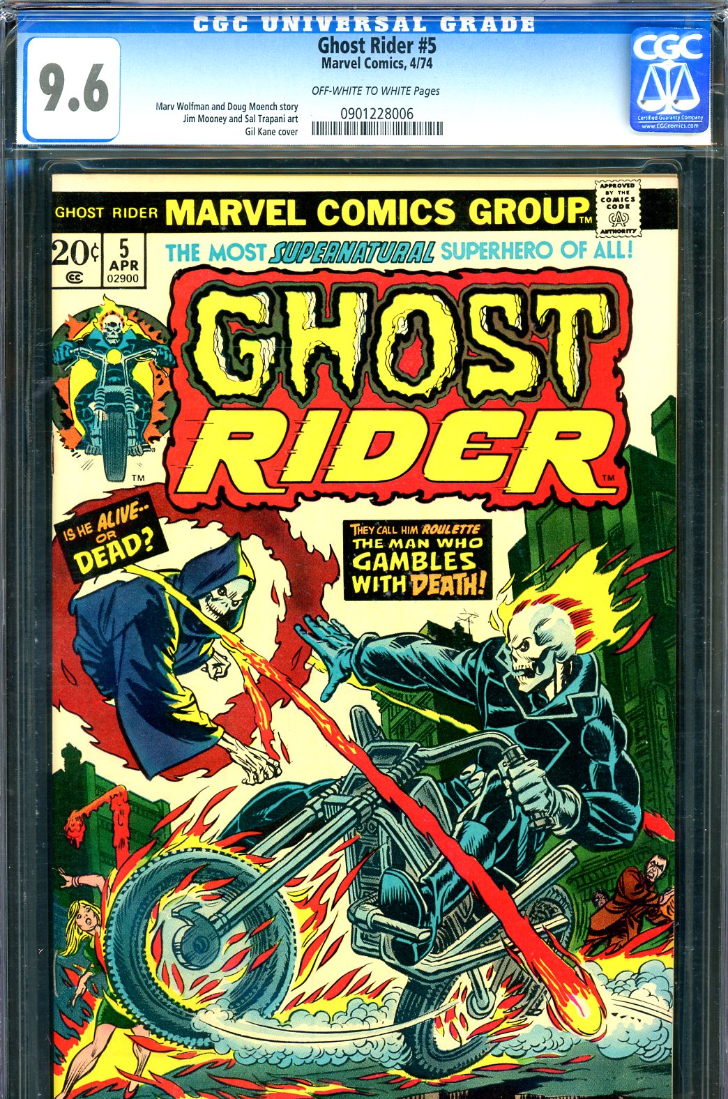 Ghost Rider #5 CGC 9.6 ow/w