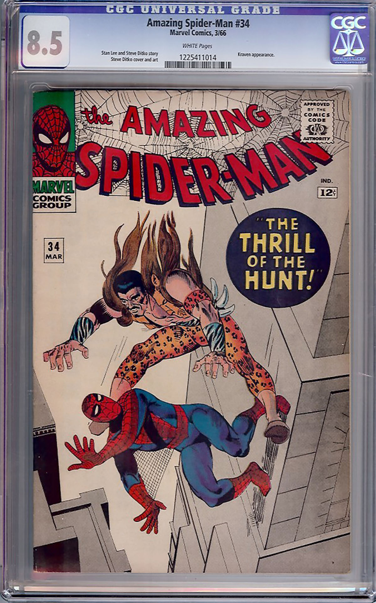 Amazing Spider-Man #34 CGC 8.5 w