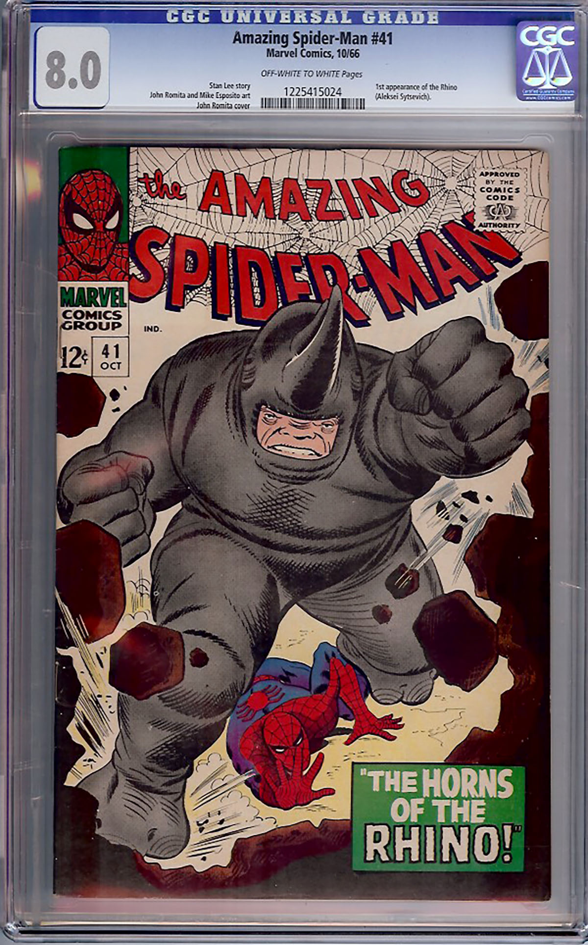 Amazing Spider-Man #41 CGC 8.0 ow/w
