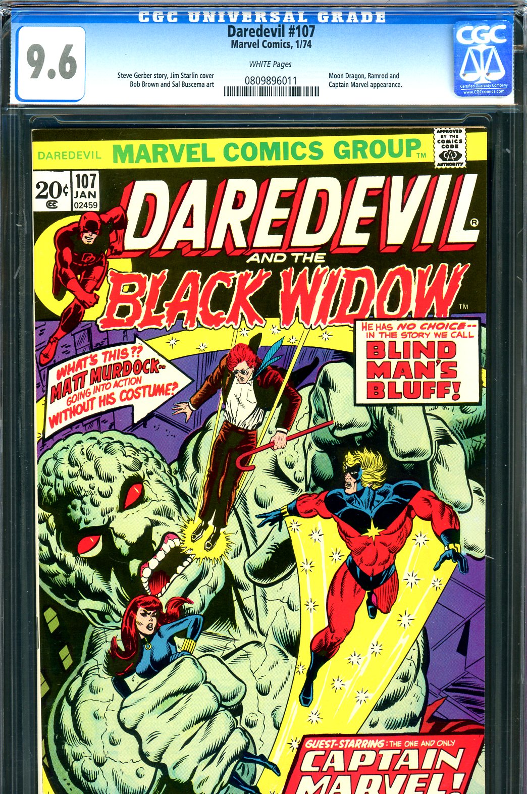 Daredevil #107 CGC 9.6 w