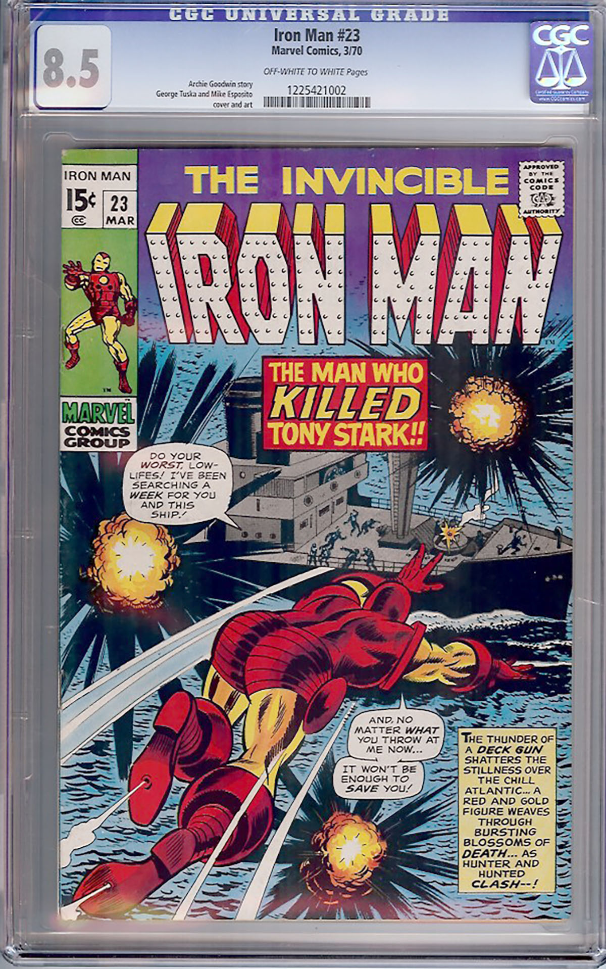 Iron Man #23 CGC 8.5 ow/w