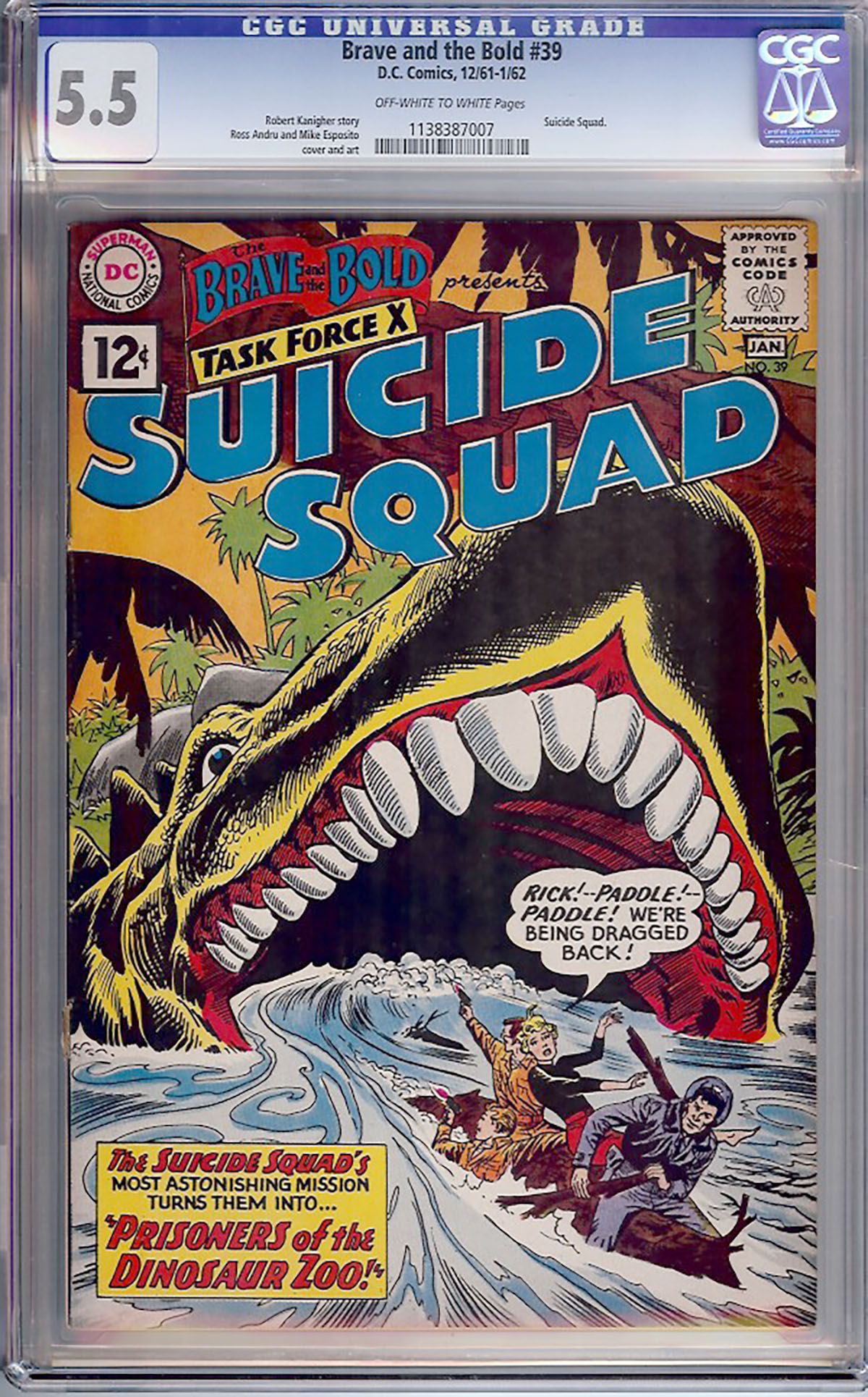 Brave and the Bold #39 CGC 5.5 ow/w