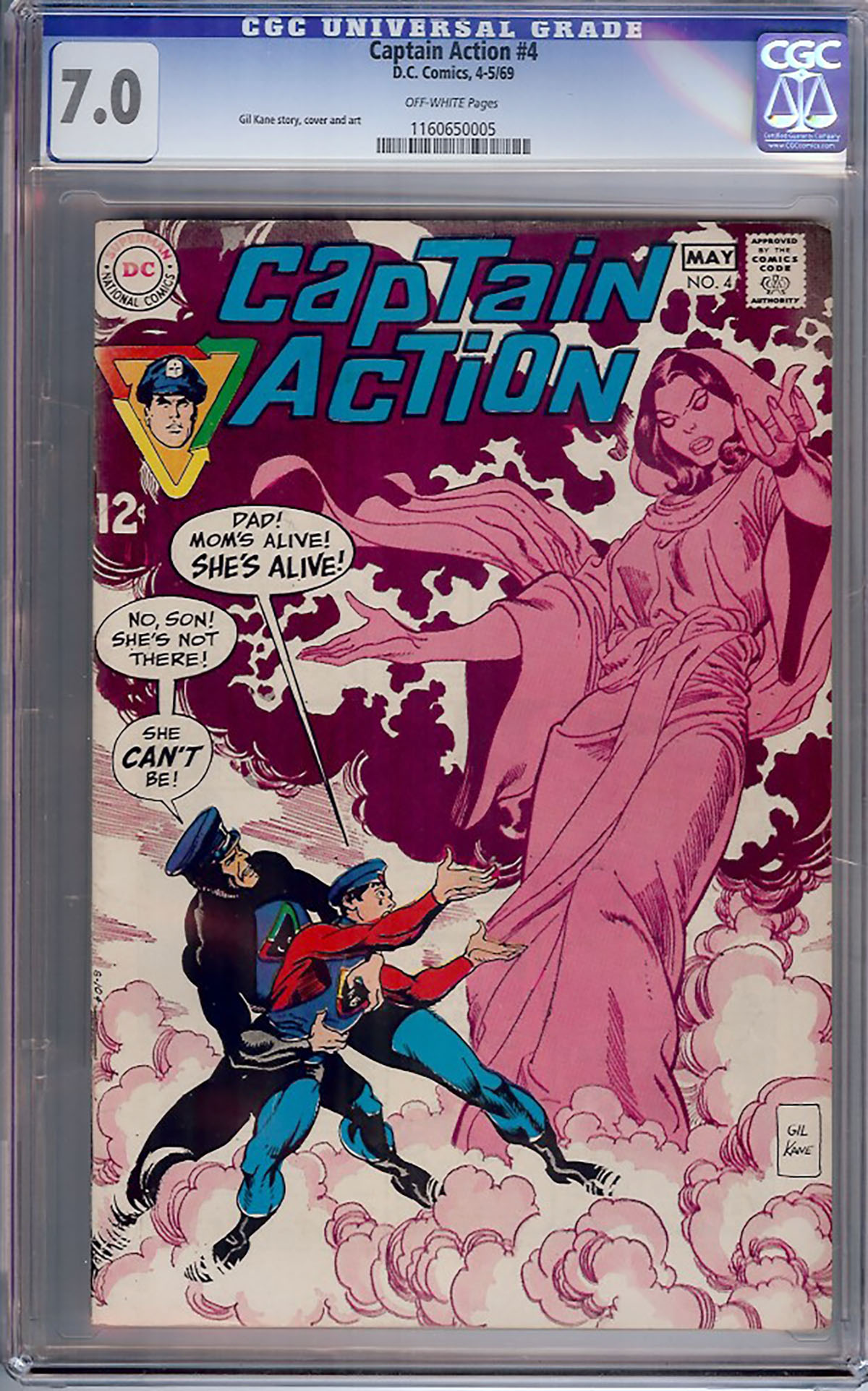 Captain Action #4 CGC 7.0 ow