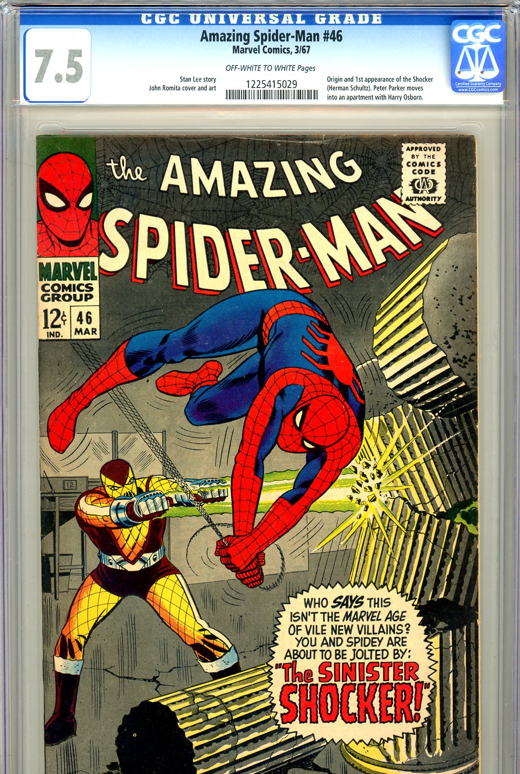Amazing Spider-Man #46 CGC 7.5 ow/w