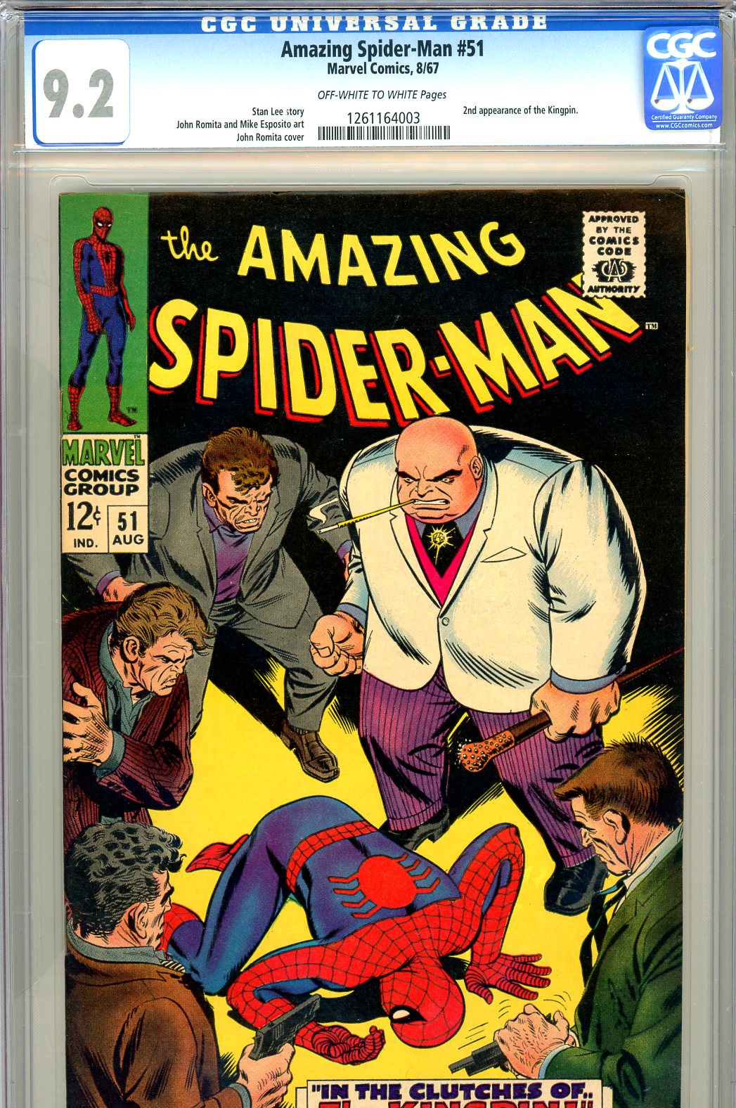 Amazing Spider-Man #51 CGC 9.2 ow/w