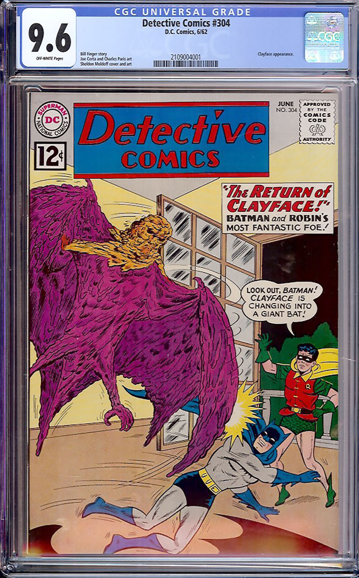 Detective Comics #304 CGC 9.6 ow