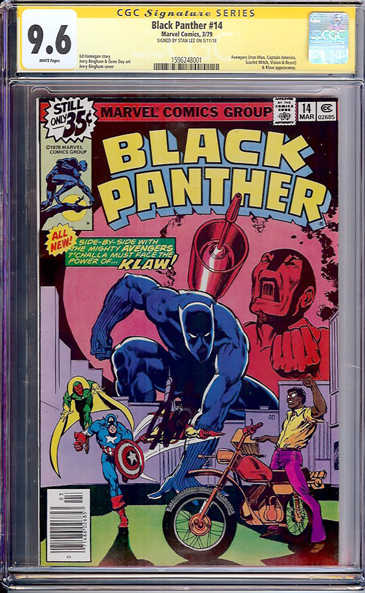 Black Panther #14 CGC 9.6 w CGC Signature SERIES