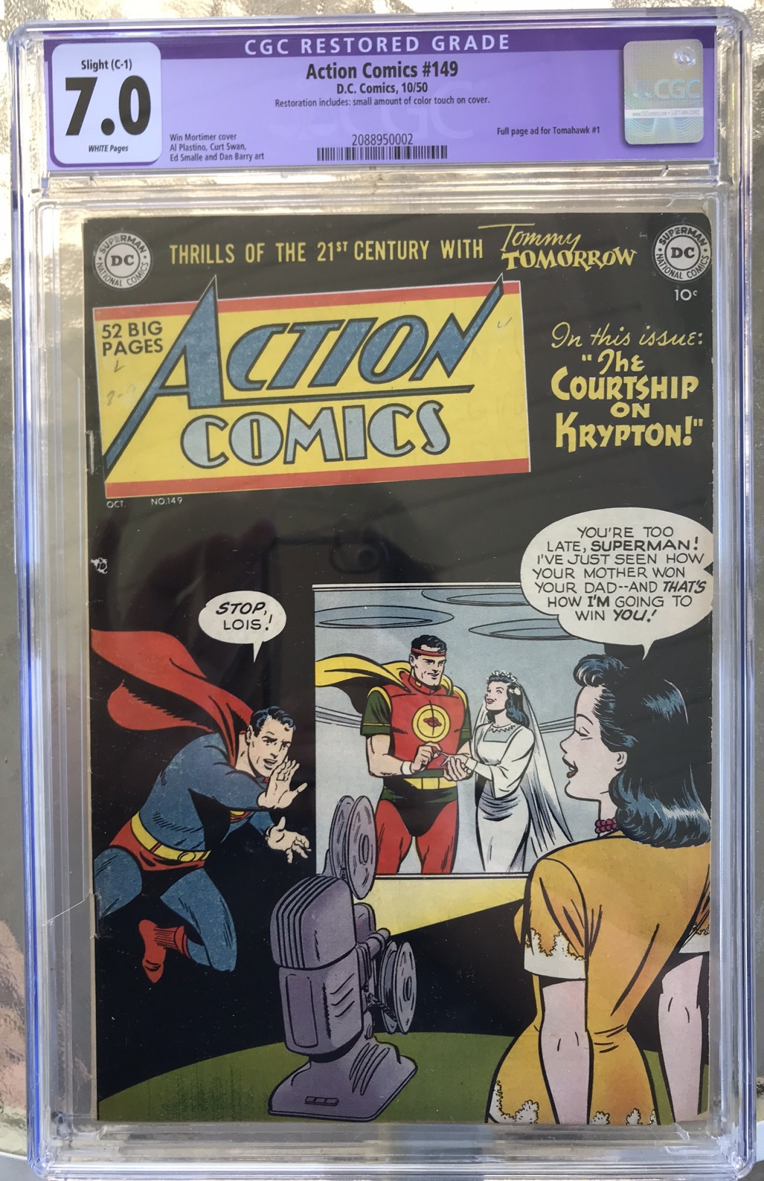 Action Comics #149 CGC 7.0 w