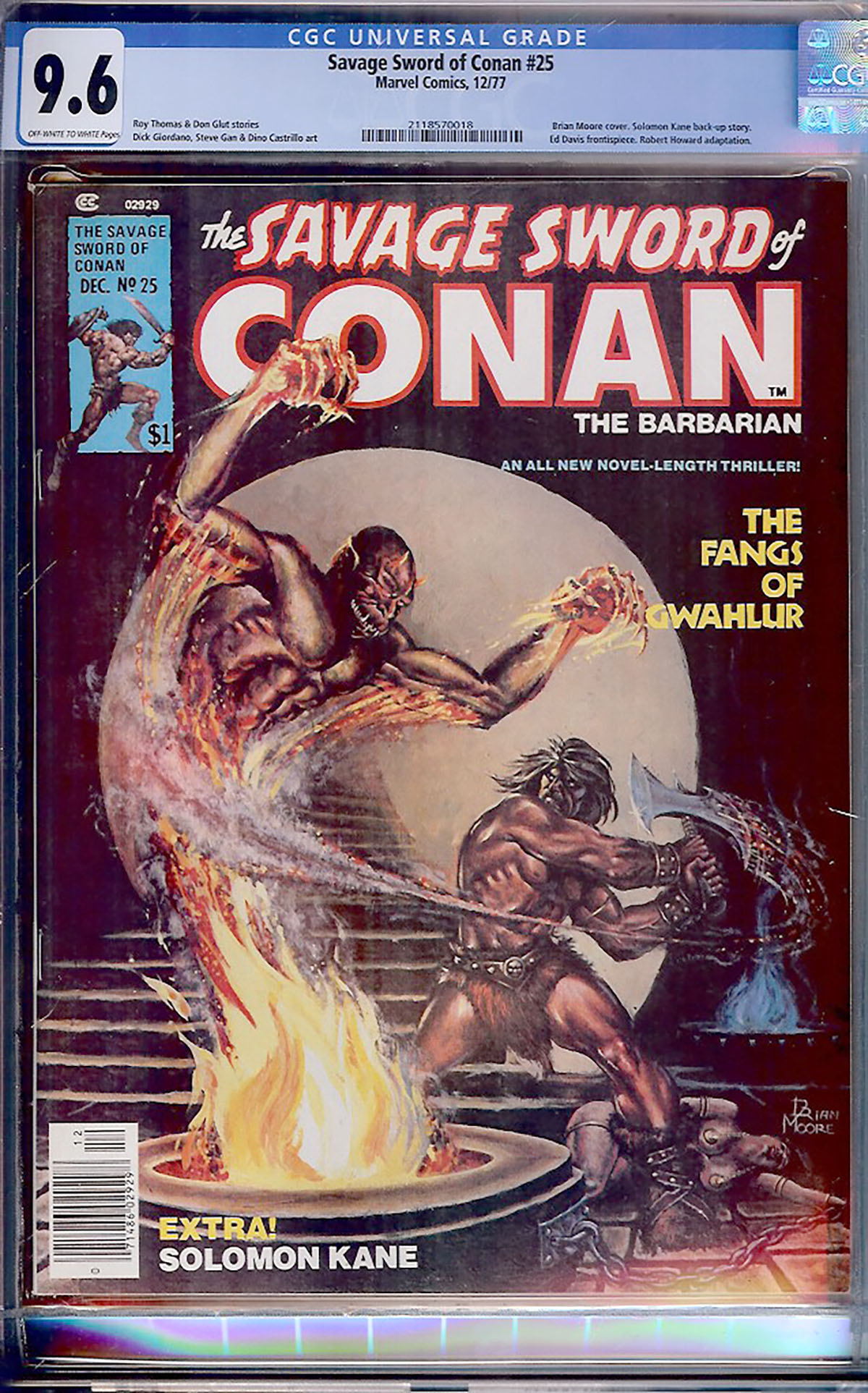 Savage Sword of Conan #25 CGC 9.6 w