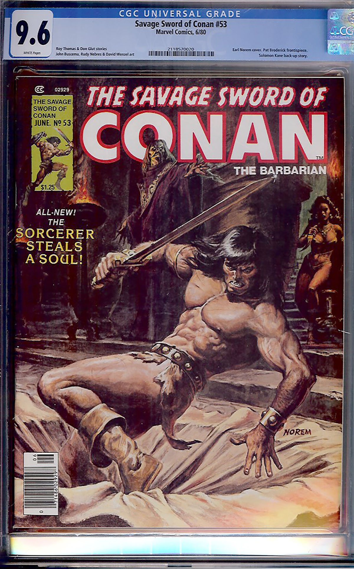 Savage Sword of Conan #53 CGC 9.6 w